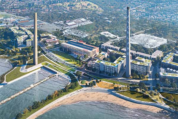 Rendering of Avon Lake coal fired power plant after completion of revitalization project
